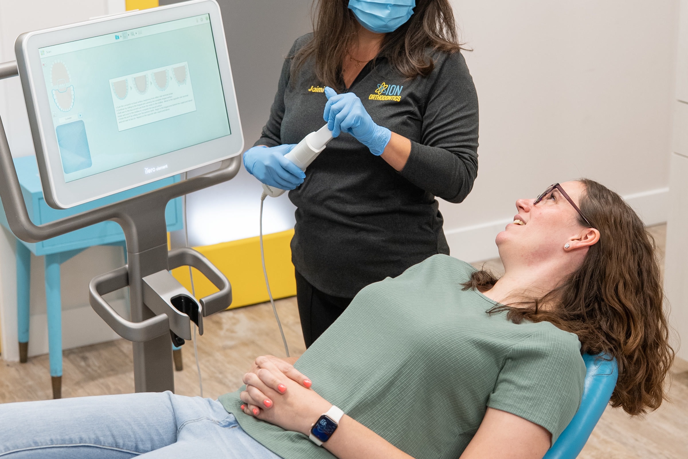 A clear aligner being prepared at ION Orthodontics in Port St. Lucie